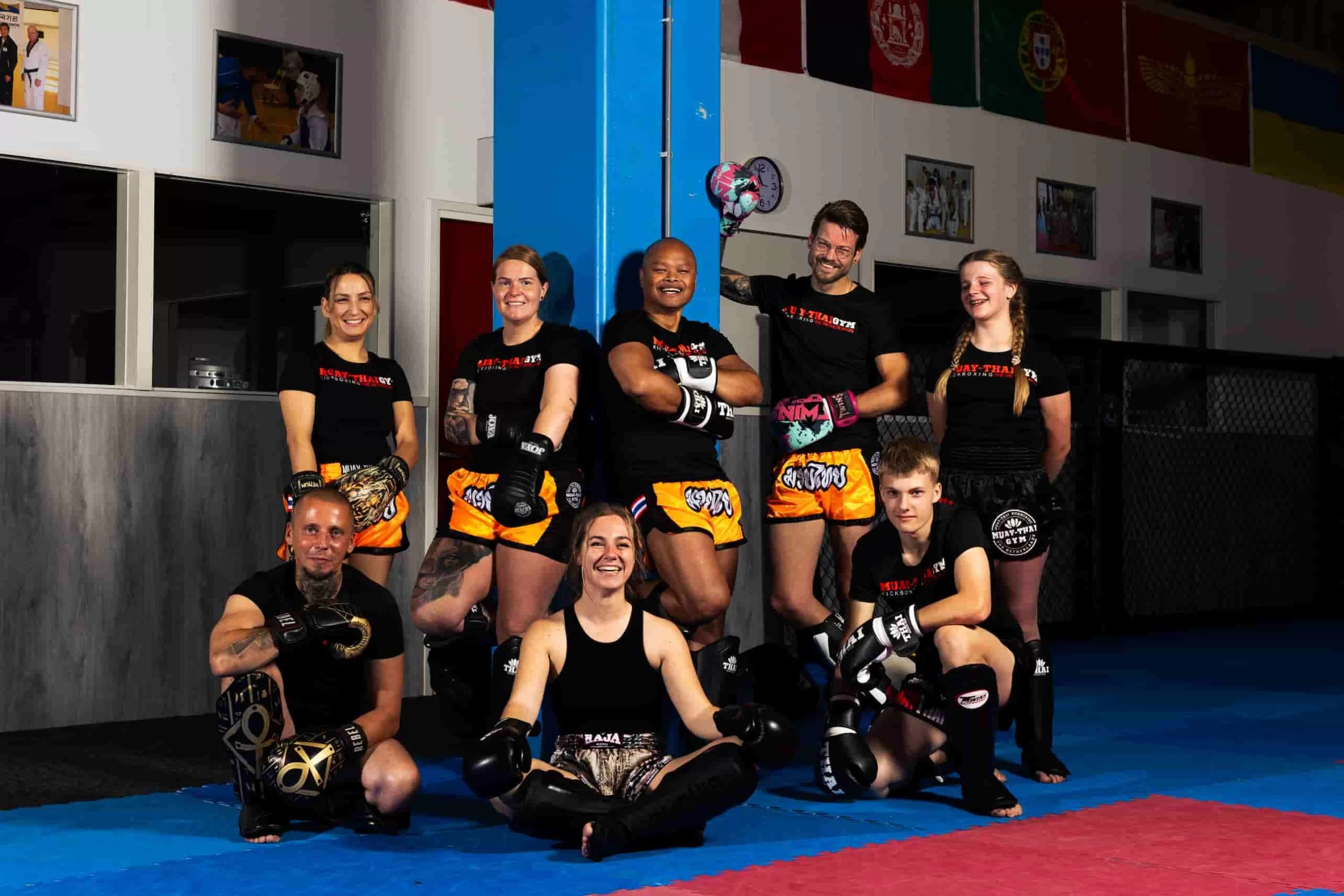 Muay-thai Gym - Groepsfoto - Enschede